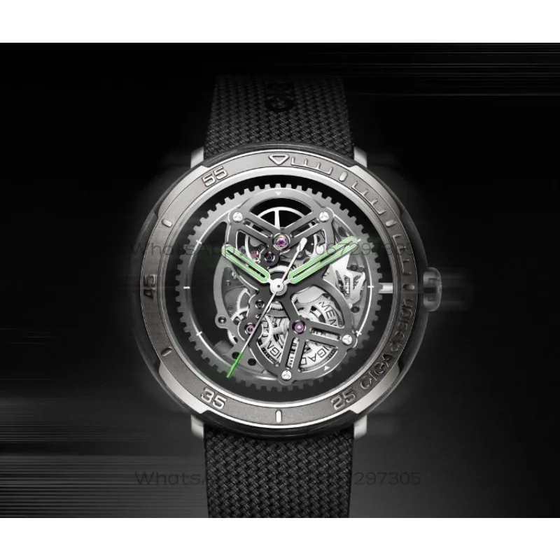 Driver Mechanical Watch Double-sided Hollow Watch, Men's Watch