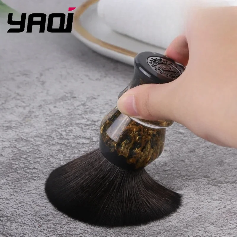 

Кисть для влажного бритья Yaqi DEEP STONES 2026, 24 мм, синтетический ворс, ручка из смолы, для мужчин
