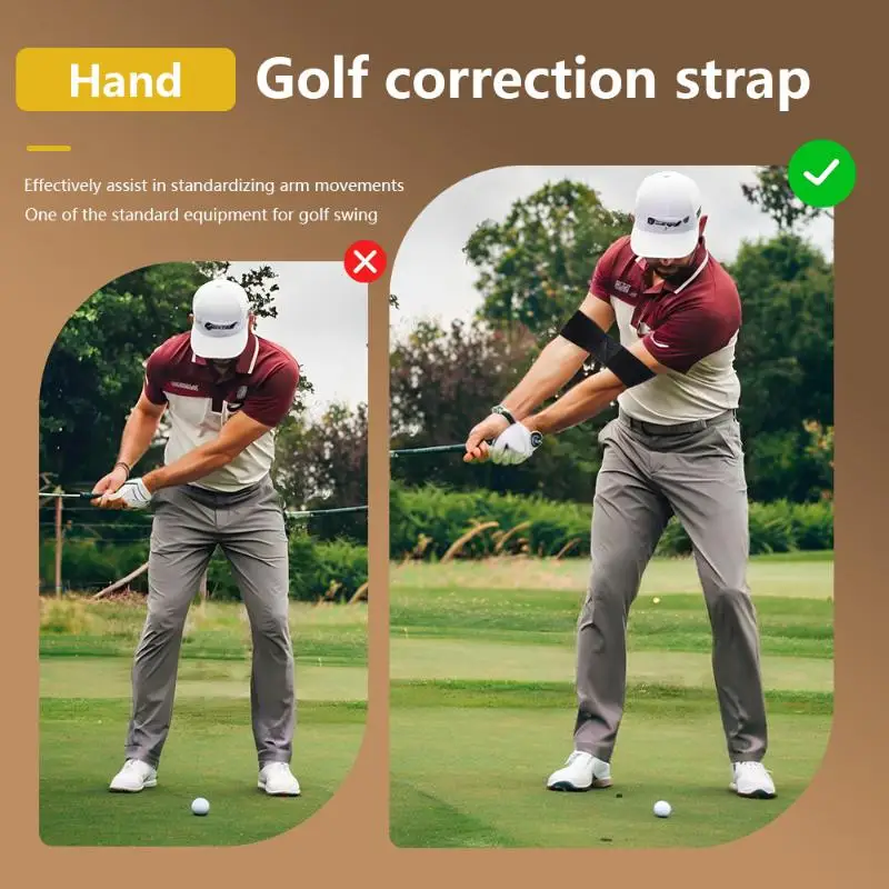 1Pc Elastische Golf Swing Trainer Arm Band Golf Swing Geste Corrector Training Aid Golf Üben Guide Für Männer Frauen Anfänger