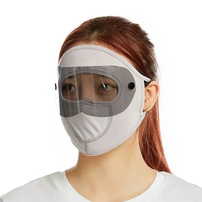 Masque facial anti-poussière coupe-vent pour hommes et femmes, masque d'équitation de moto, masque de ski chaud, bouclier facial polaire Smile, HD GOcornels, casquettes à capuche anti-brouillard