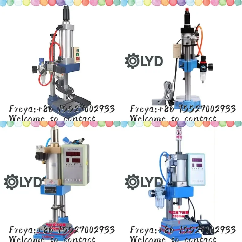 SCJ63 Pneumatic Foot Press Punching Machine 200kg Hot Staking Press Blow Molding Machine Capping Machine