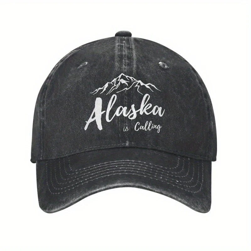 Alaska Is Calling Printed Baseball Cap Unisex Outdoor Leisure Adjustable Hat