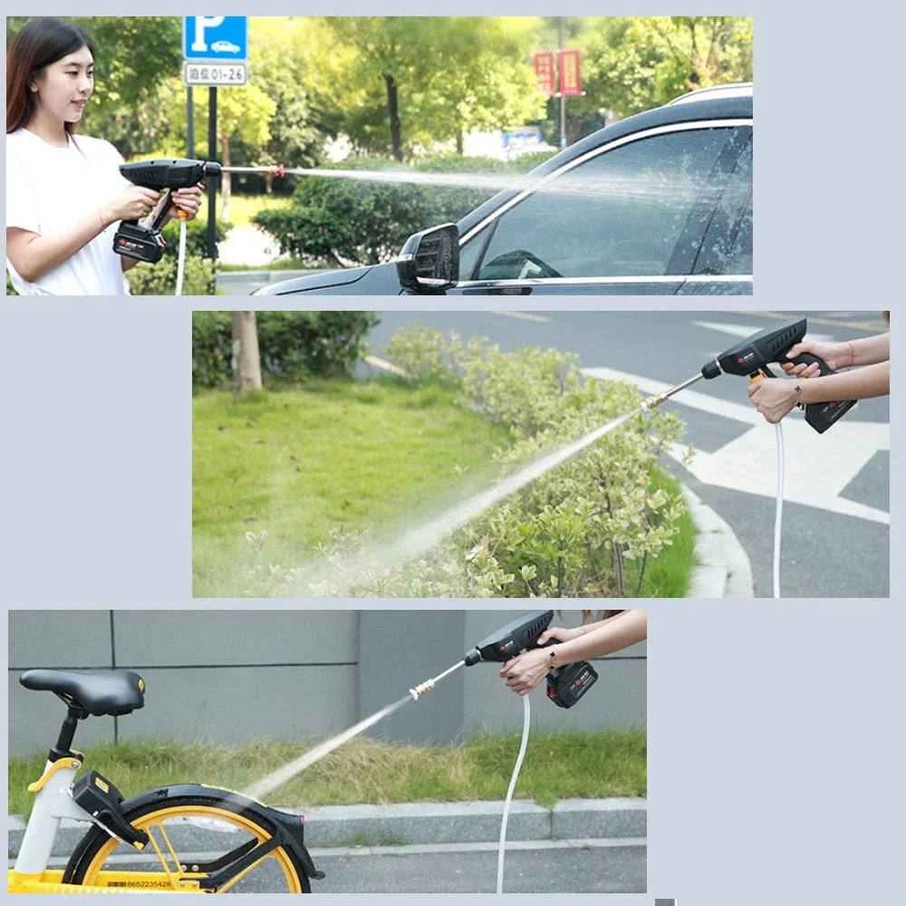 ALLSOME 30BAR Wireless High Pressure Car Wash Water Gun Portable High Pressure Washer Foam Generator for Makita Battery