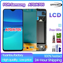 6.7 inch LCD for Samsung Galaxy A70/ A705 SM-A705W SM-A705YN Touchscreen Digitiser for Samsung SM-A705GMwith Frame LCD