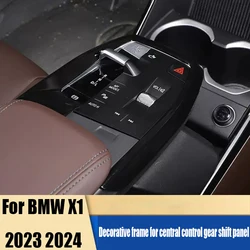 For BMW X1 2023 2024 decorative frame for center console gear shift car interior modification accessories ABS material