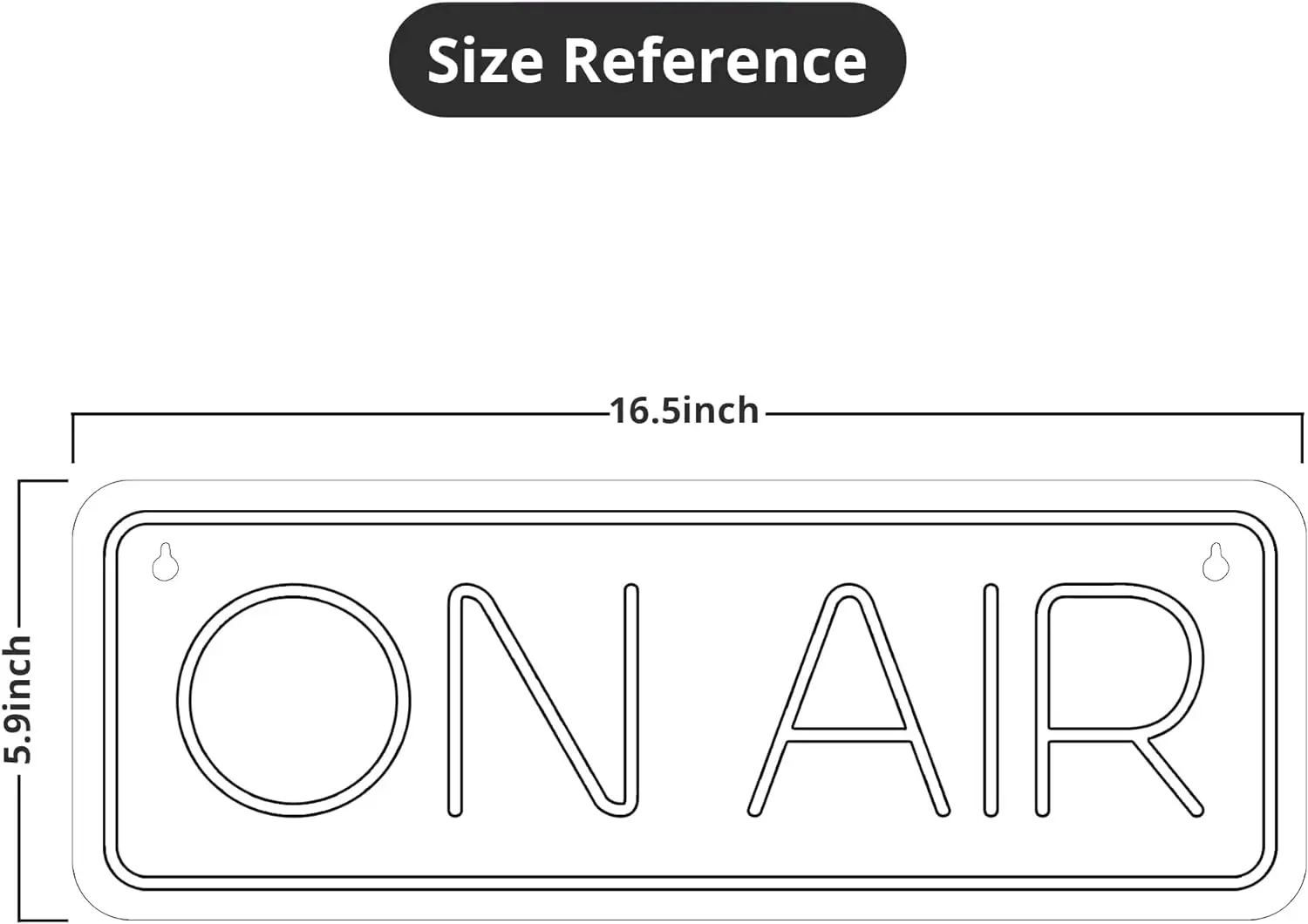 On Air Red Neon per Twitch, nastri/giocatori-segnaletica luminosa dal vivo/registrata-per studi, pareti, camere da letto e decorazioni per sale