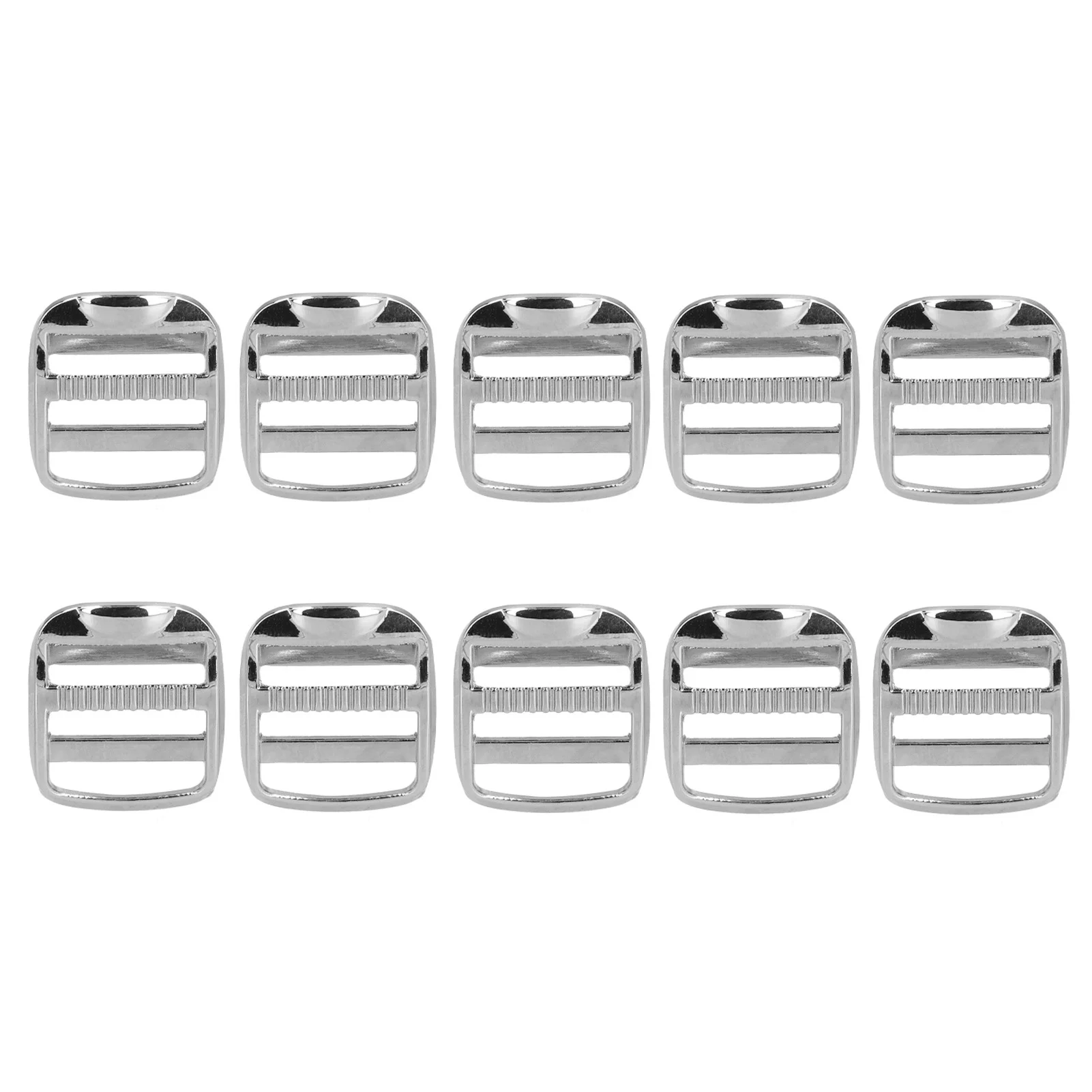 10pcs 1 Inch Metal Adjustable Release Buckle Strong Heavy Shinning Alloy Ladder Lock for DIY Bags Accessories