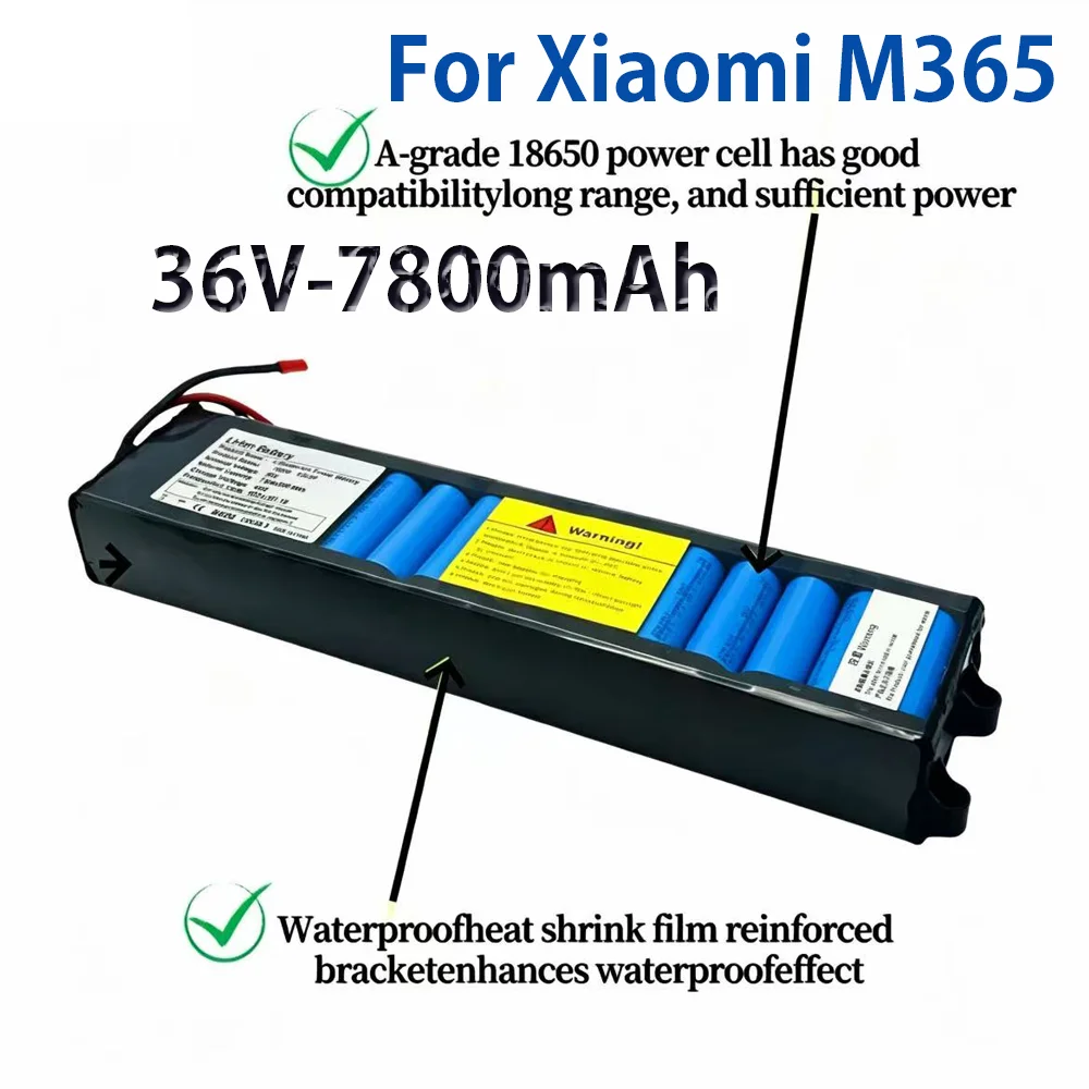 ⭐⭐⭐⭐⭐ 36V 7.8Ah Suitable For MiJia M365 Scooter Batterypack, Electric Scooter, Waterproof Li-ion Battery