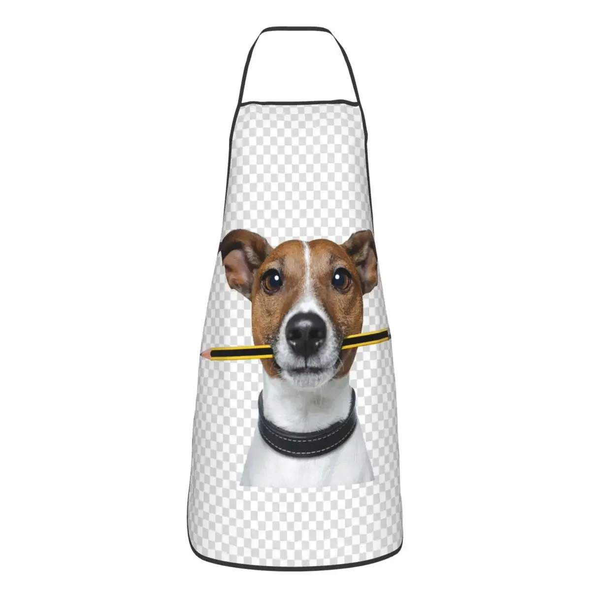 Funny Jack Russell Terrier Dog With Pencil Bib Aprons Men Women Unisex Kitchen Chef Animal Tablier Cuisine for Cooking Baking