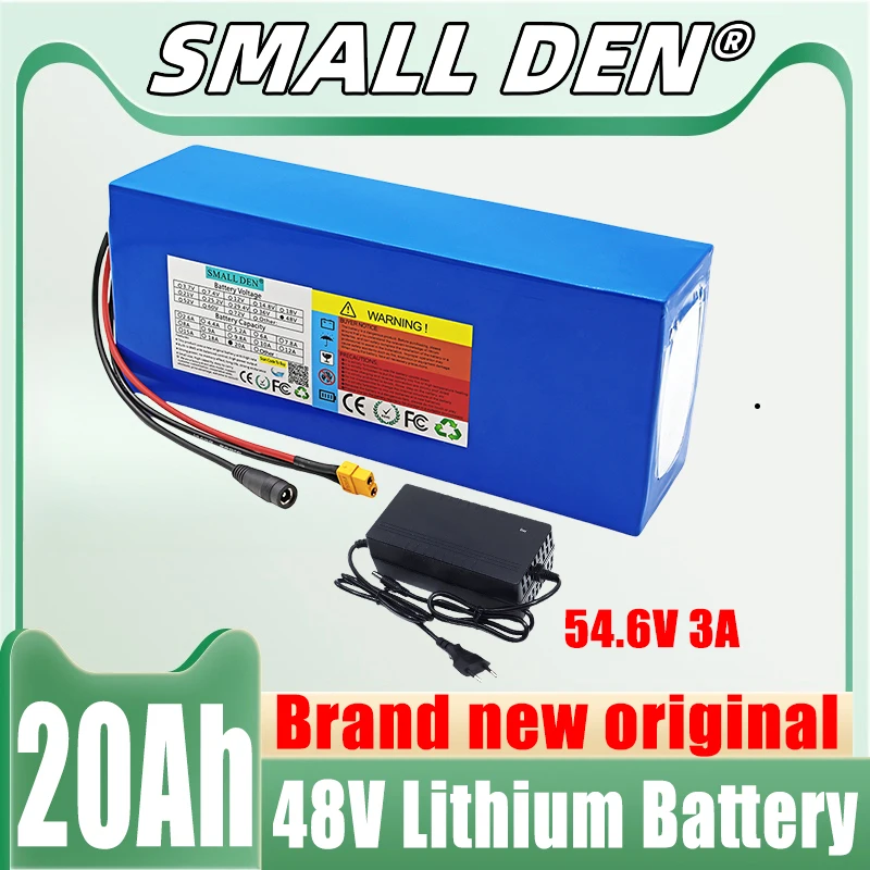 Brand new 48V 20Ah 13S4P 21700 lithium battery pack 1200W various types of transportation mobile batteries, customizable 30A BMS