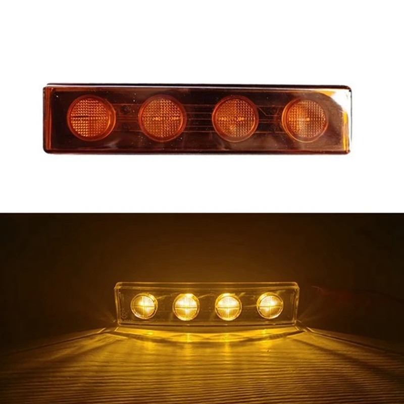 1Pcs 24V LED Sunvisor Lamp Signal Light Top Lights For Scania Truck Series 1798980 1910437 Yellow
