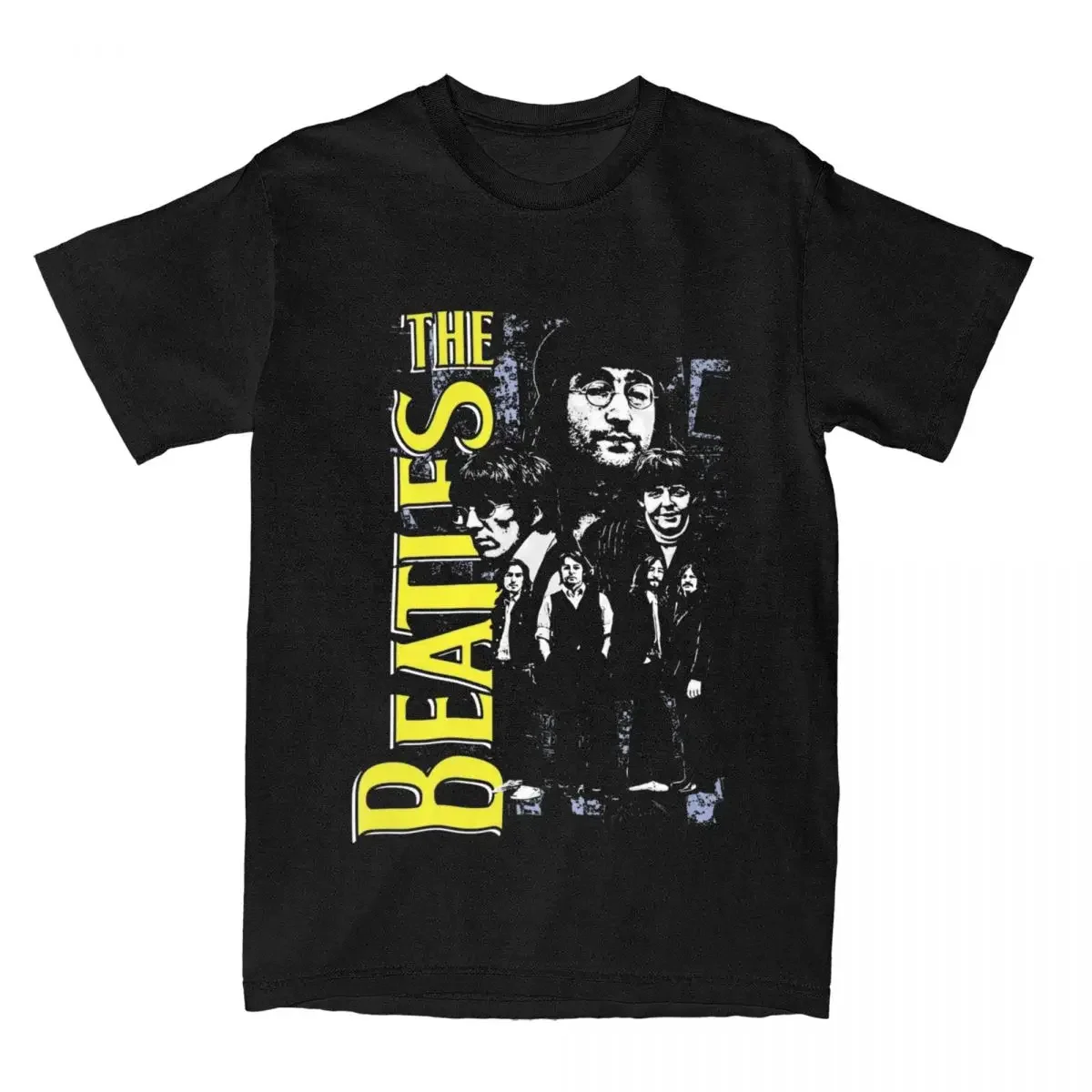 Crew Neck Tee Shirt Short Sleeve Clothing Birthday Gift The Beatle Band T Shirts Men\'s Pure Cotton Vintage T-Shirts  harajuku