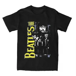 Crew Neck Tee Shirt Short Sleeve Clothing Birthday Gift The Beatle Band T Shirts Men's Pure Cotton Vintage T-Shirts  harajuku