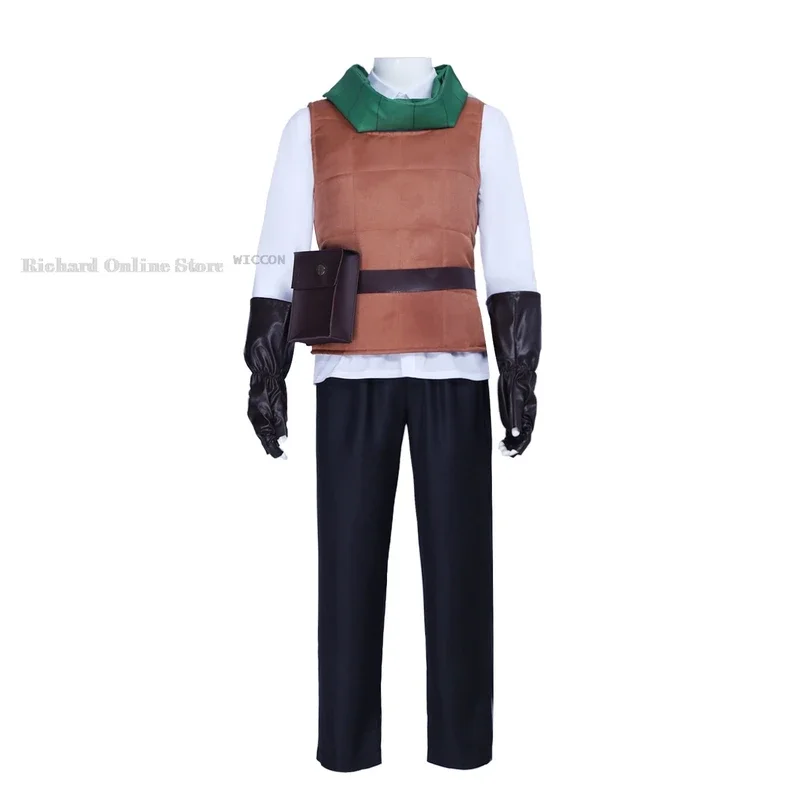 Chilchuck Tims Anime Caricature Delicious in Dungeon Cosplay Costume Clothes Wig Uniform Cosplay Chilchuck Tims Halloween Party