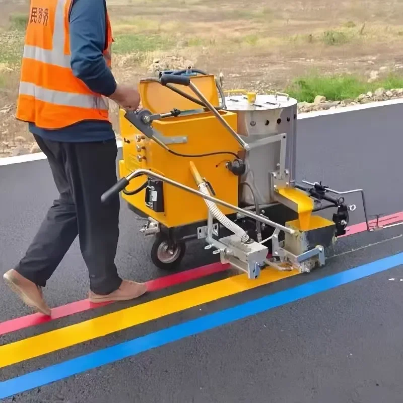 for Floor Line Marking Tape Machine Line Striper Parking Lot Striping Machine Yellow Thermoplastic Road Marking Machine