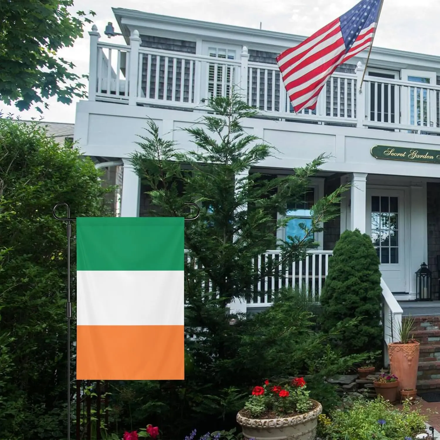 Ireland Garden Flag 12x18 Inch Double-Sided Vivid Color Ireland Flag Indoor and Outdoor Decor for Yards, Lawns, Streets, Par SSL