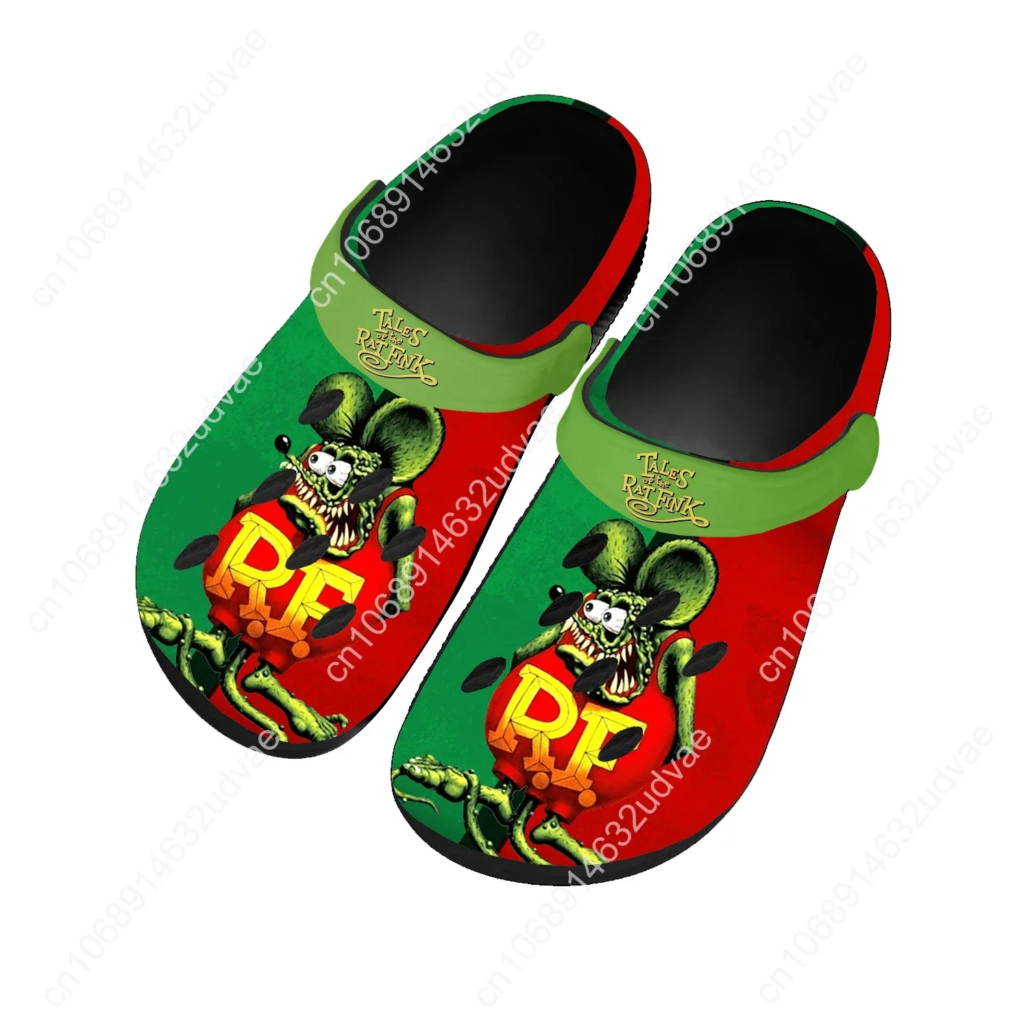 Tales Of The Rat Fink Water Shoes Mens Womens High Quality Home Garden Clogs Customizd Sandals Beach Breathable Hole Slippers