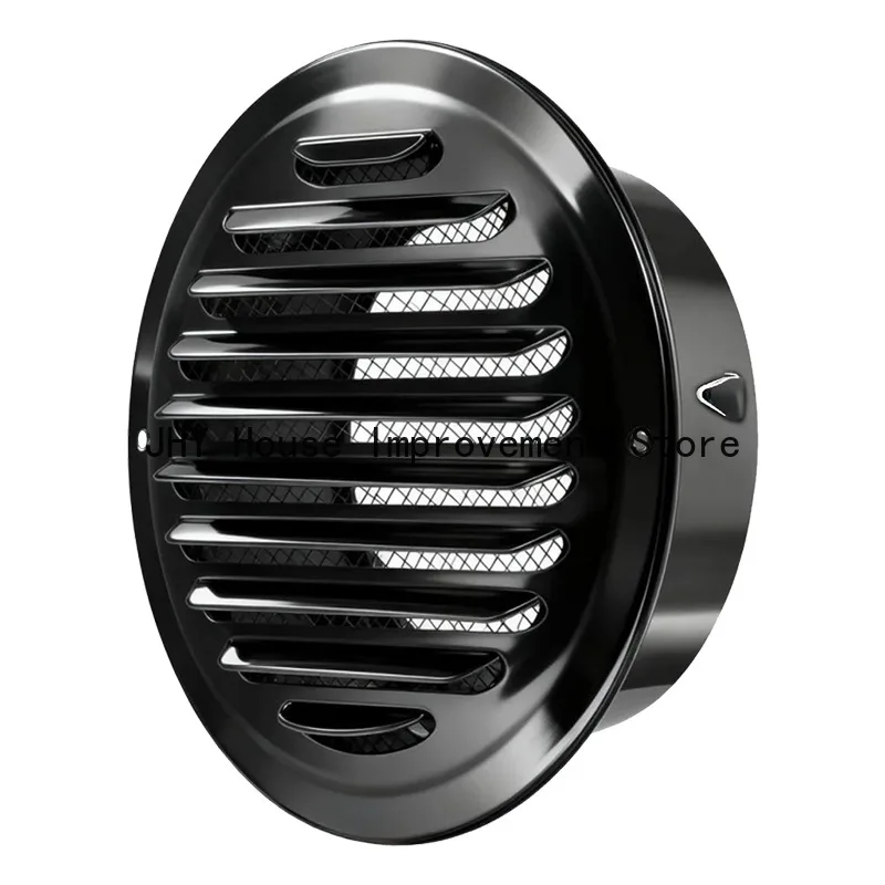 Stainless Steel Ventilation Louvers Rain Proof Exhaust Hood 201 Return Air Central Air Conditioning Circular Exhaust Hood