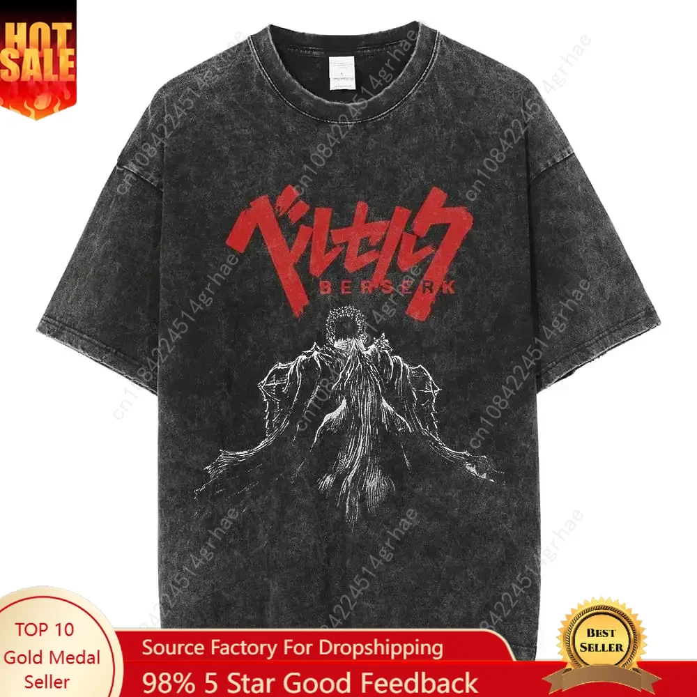 

2025 Cartoon Animation Print Short-sleeve Casual Fashion Men's Pure Cotton T-shirt