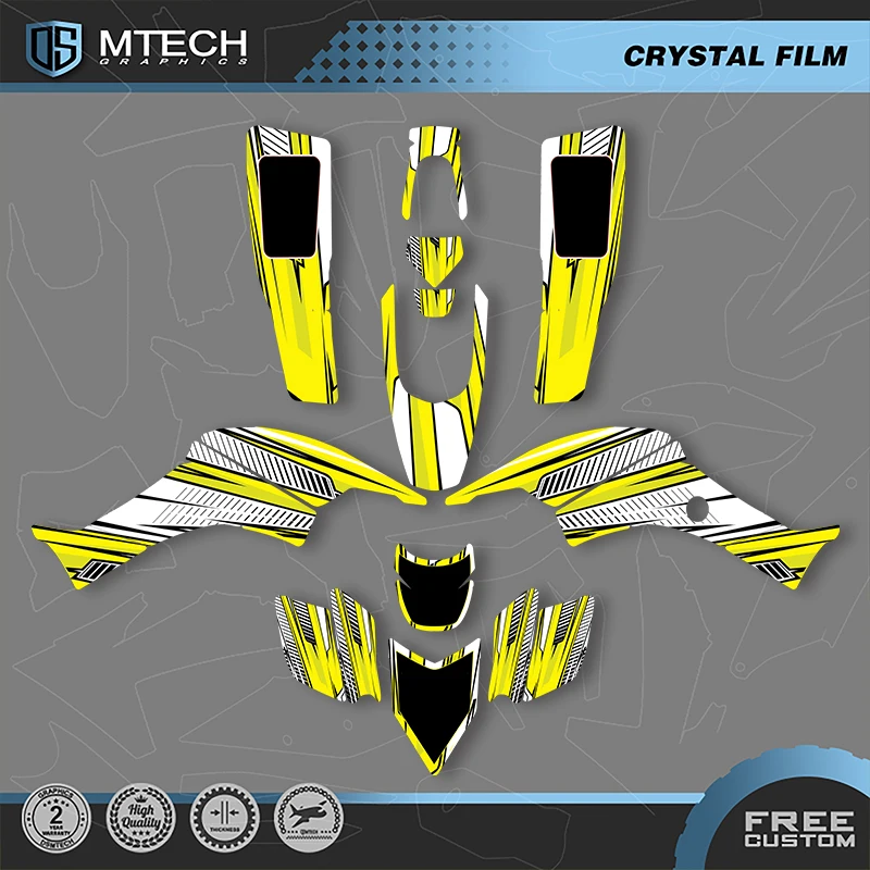 DSMTECH Custom Motorcycle Graphics Decals Stickers Kits For Honda 1999 2000 2001 2002 2003 2004 2005 2006 2007 TRX400 EX 002