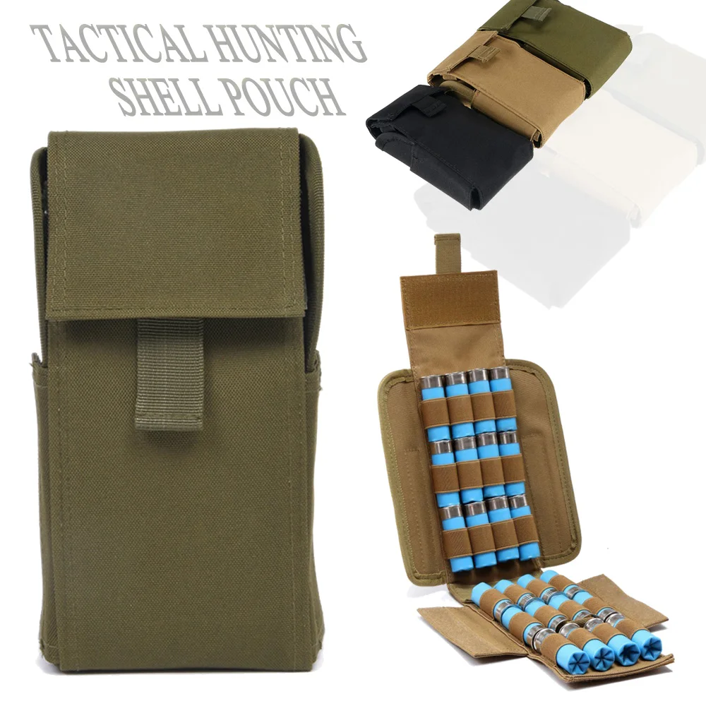 

Tactical Ammo Bag 12 Gauge Molle Ammo Shells Bag Hunting Magazine Pouche Outdoor CS Field Airsoft Paintball Shooting Accessaries