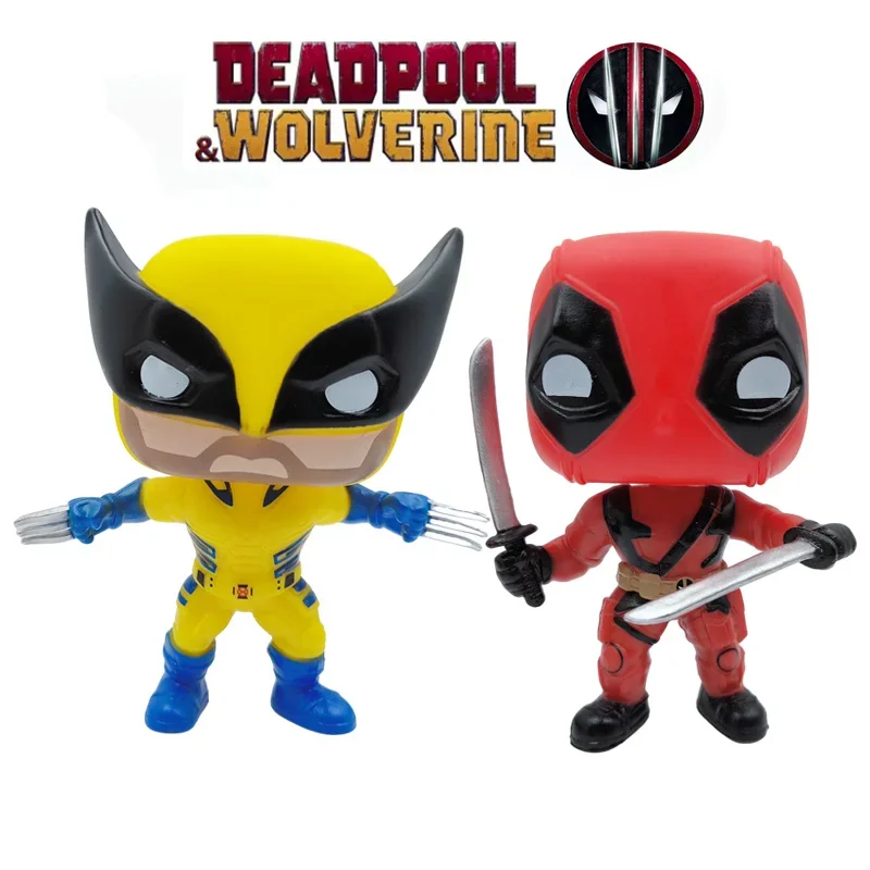 POP Deadpool Action Figure Deadpool 3 Deadpool Wolverine Action Figure Marvel Movie Characters Figure Toy Doll Model Kid Gifts