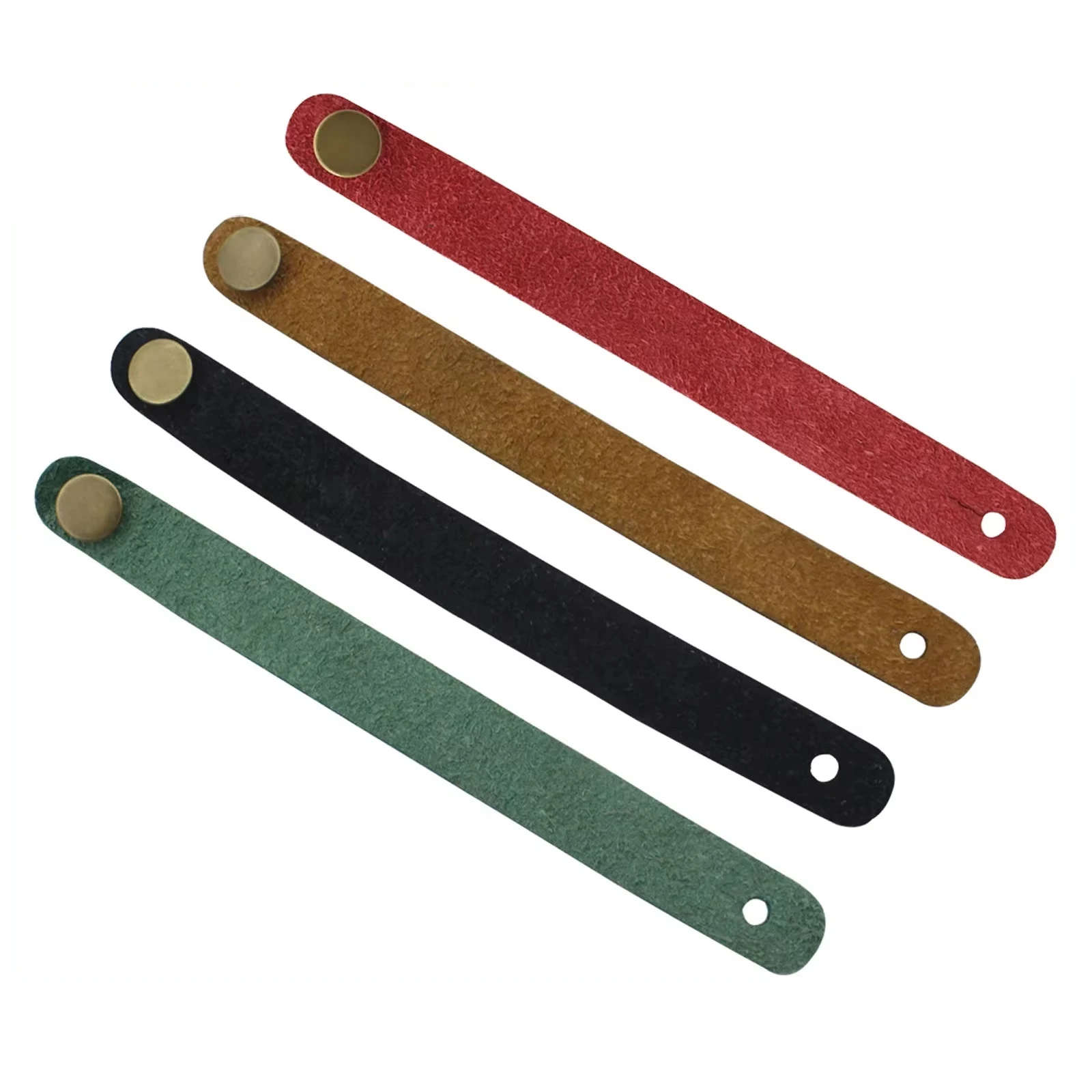 IRIN Leather Guitar Strap Holder Button Safe Lock with Strong Metal Fastener Fits Above Neck on Headstock Guitar Accessary