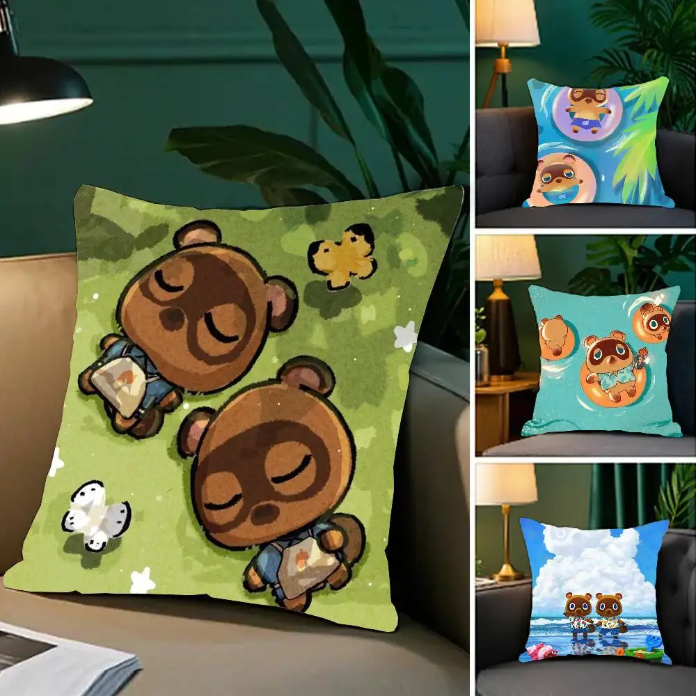 Cartoon Animal Crossing Pillow Case Sofa Cushion Cover Room Home Decoration