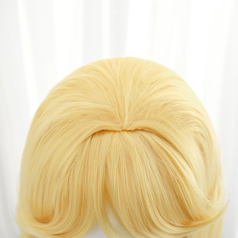 ROLECOS Game LOL Lovestruck Lux Cosplay Wig 85cm Yellow Women Cosplay Wigs Heat Resistant Synthetic Hair