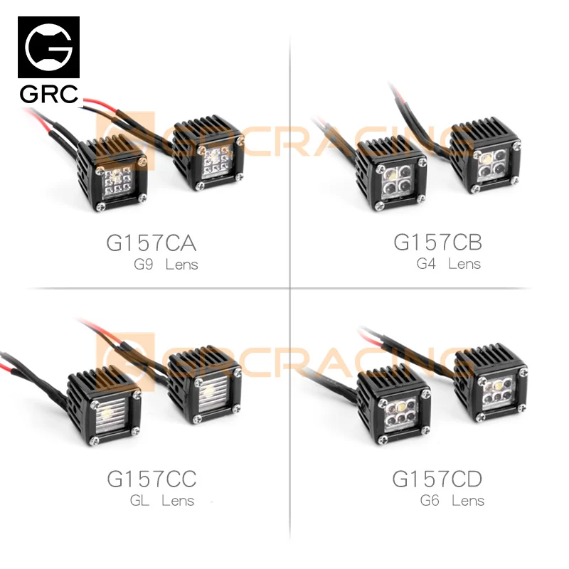 LED spotlight A-pillar searchlight roof light for 1:10 RC tracked vehicle TRX-4 scx10 90046 upgrade and modification accessories