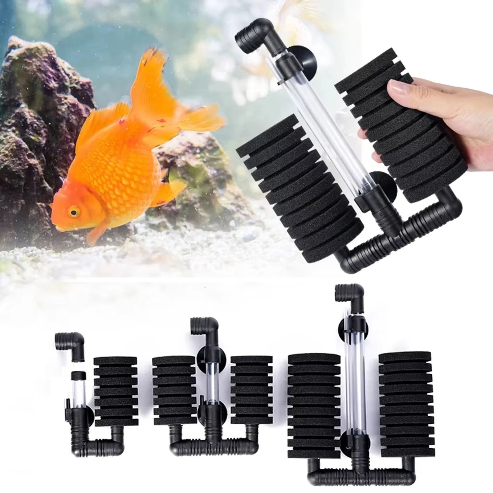 Aquarium Filter for Aquarium Fish Tank Air Pump Skimmer Biochemical Sponge Filter Aquarium Bio Filter Filtro Aquario Practical