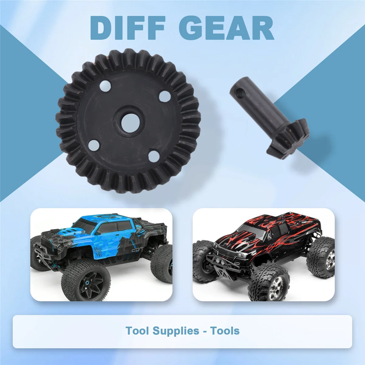 The New Drive Bevel Ggear Diff Gear Fit for 1/8 HPI Racing Savage XL FLUX Rovan TORLAND Monster Brushless Truck Parts