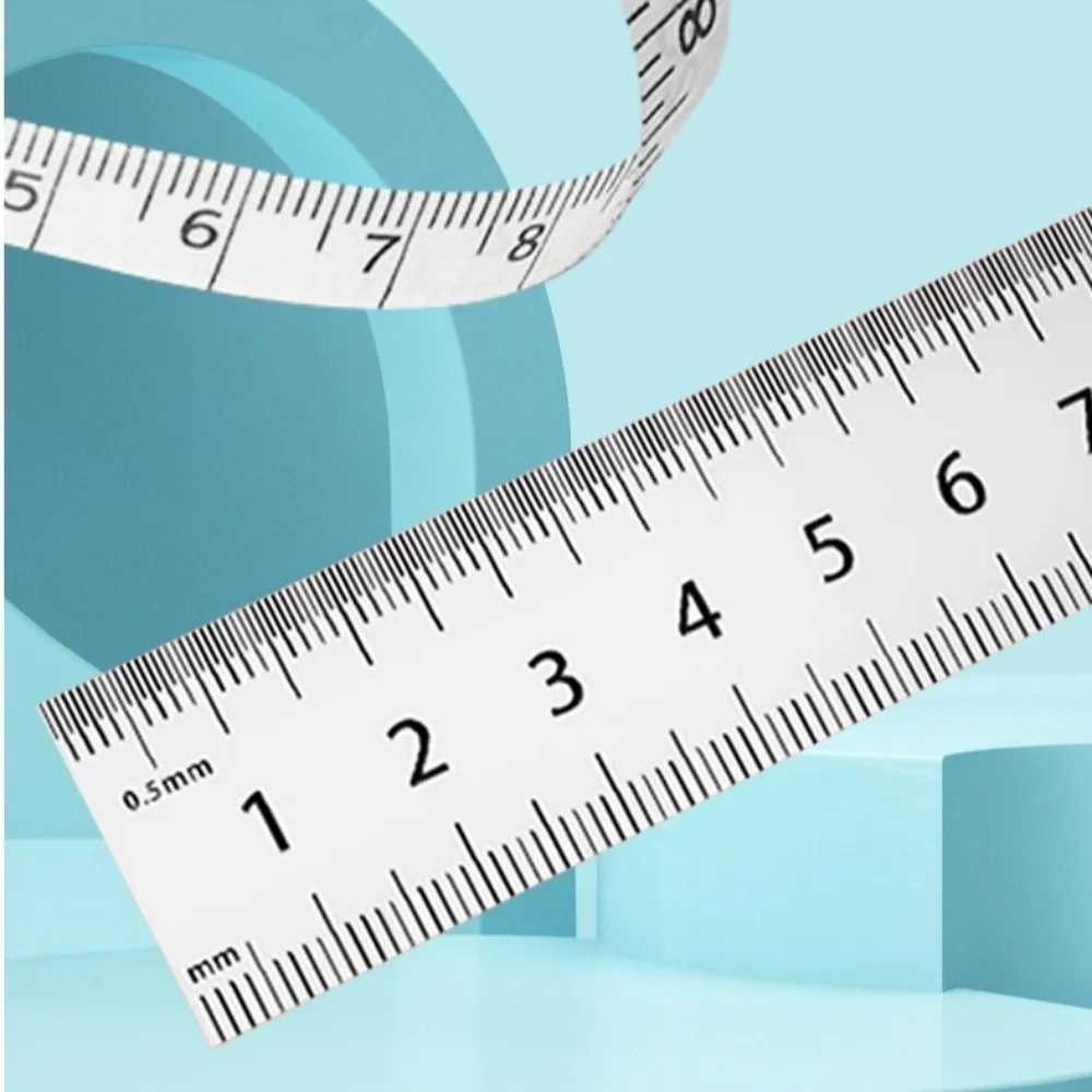 Dual Sided Scale Sewing Tape Measure Push Button Mechanism Retractable Design Retractable Tape Measure Flexible Material