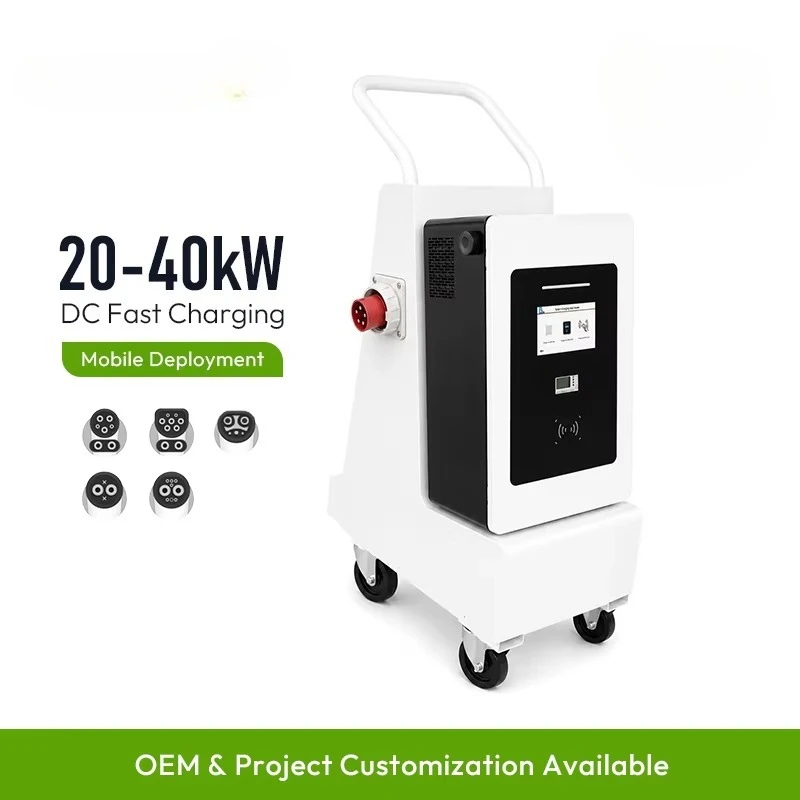 Commercial Split Mobile 20kW   Fast Portable   Charger   Charging Station for Electric Vehicle PX