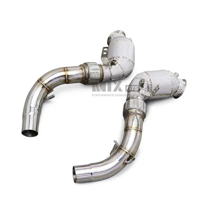 Stainless Steel head section Automotive Exhaust Modification Suitable for BMW X7 4.4T car exhaust and no Cat exhaust pipe