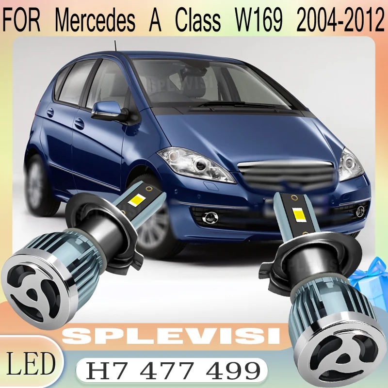جميع الأحوال الجوية LED H7 477 المصباح كشافات عالية منخفضة شعاع لمرسيدس A Class W169 2004 2005 2006 2007 2008 2009 2010 2011 2012 #1