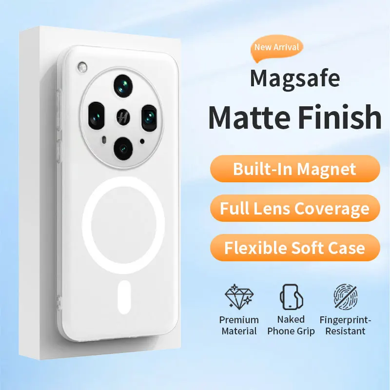 Original klare, matte, weiche TPU-Silikonhülle für Magsafe, magnetische Hülle für OPPO Find X9 X8 X8S Plus Ultra Rneo 15 Pro Cover