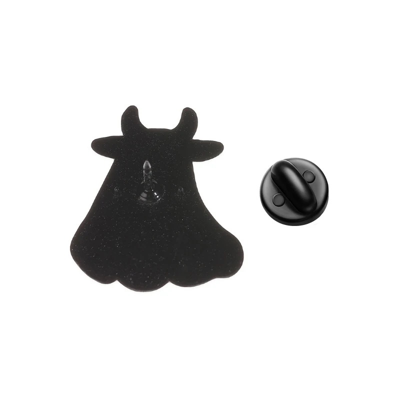 Western Cowboy Geister-Emaille-Pins Gruselig Niedlich Boo Gewehr Gitarre Kuh Geist Cartoon Lustige Halloween-Broschen Anstecknadel Schmuck Geschenke – Detail 9