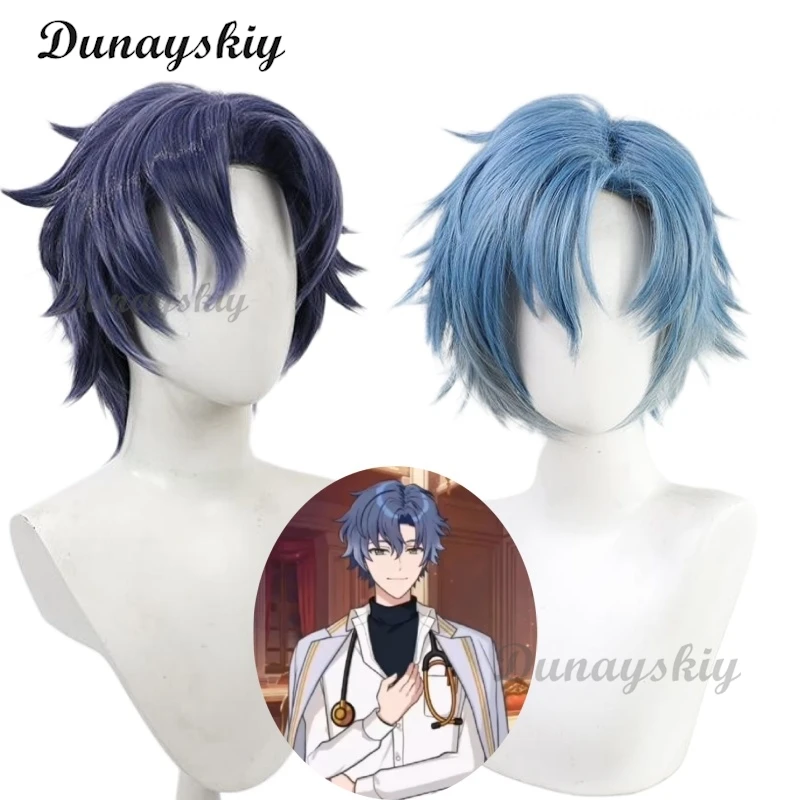 

Promise of Wizard Figaro Cosplay Wig Short Heat Resistant Synthetic Hair Halloween Party Con Wigs Customized