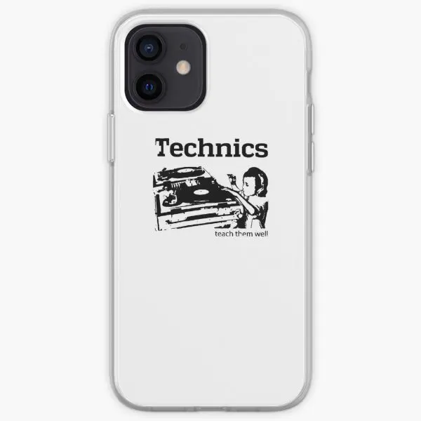 Dj Technics Teach Them Well Iphone Tough  Phone Case Customizable for iPhone X XS XR Max 11 12 13 14 Pro Max Mini 6 6S 7 8 Plus