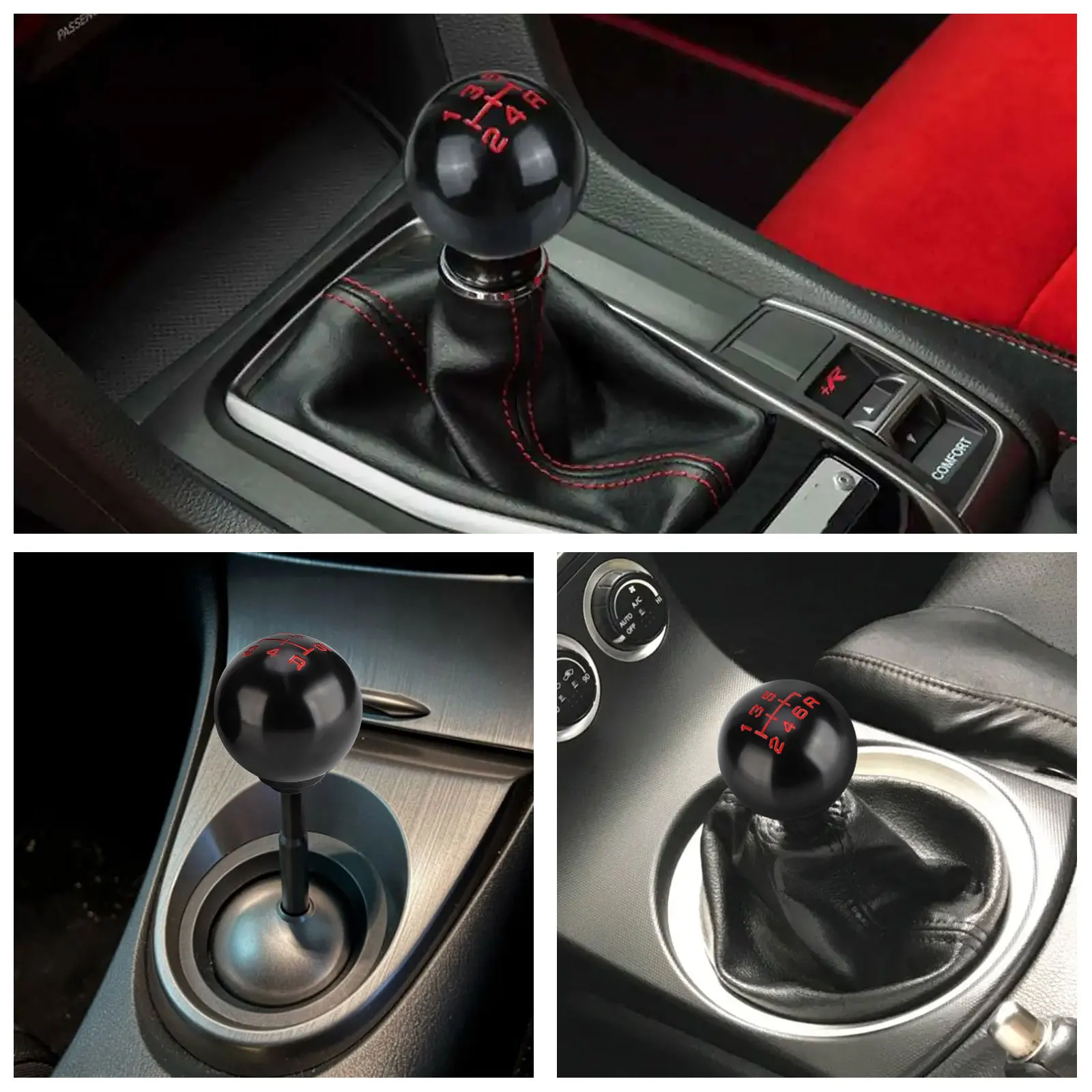 

Универсальная автомобильная алюминиевая ручка переключения передач, ручка переключения передач 5, 6-скоростной ручной рычаг переключения передач, подходит для Honda Civic FD2