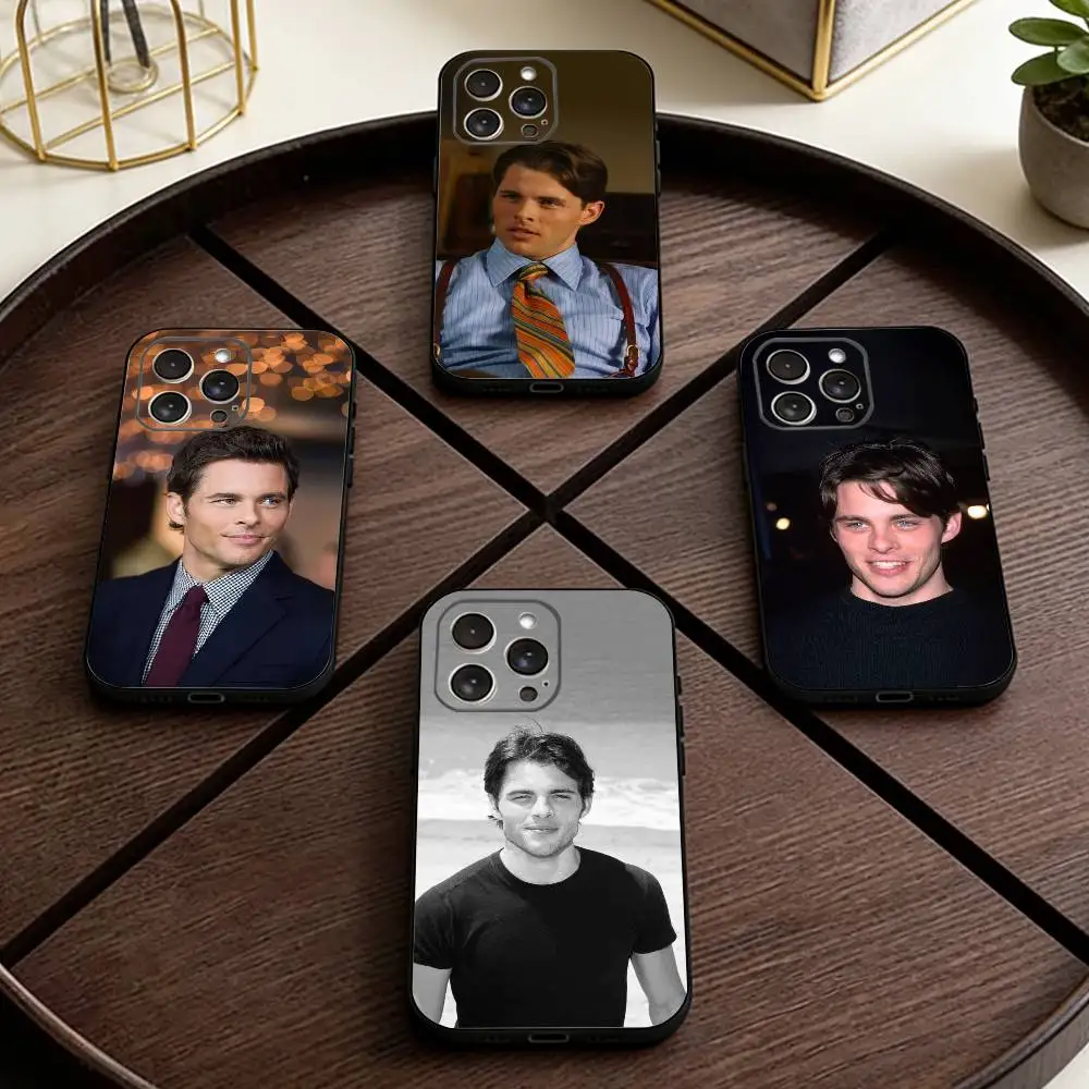 

James Marsden Phone Case For iPhone 17,16,15,14,13,12,11 Plus,Pro Max,XS,Soft Silicone Black Cover