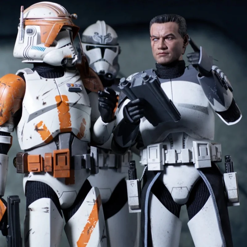 In Stock Original HOTTOYS HT 1/6 TMS141 Star Wars The Clone Wars Commander Wolffe Action Figures 12inch Collectible Model Toy