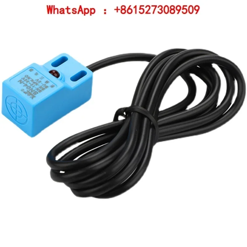 Square Proximity Switch: Metal Sensing Sensor: SN04-N/SN04-P, Three-wire DC Normally On, 24V Pack 10 pieces