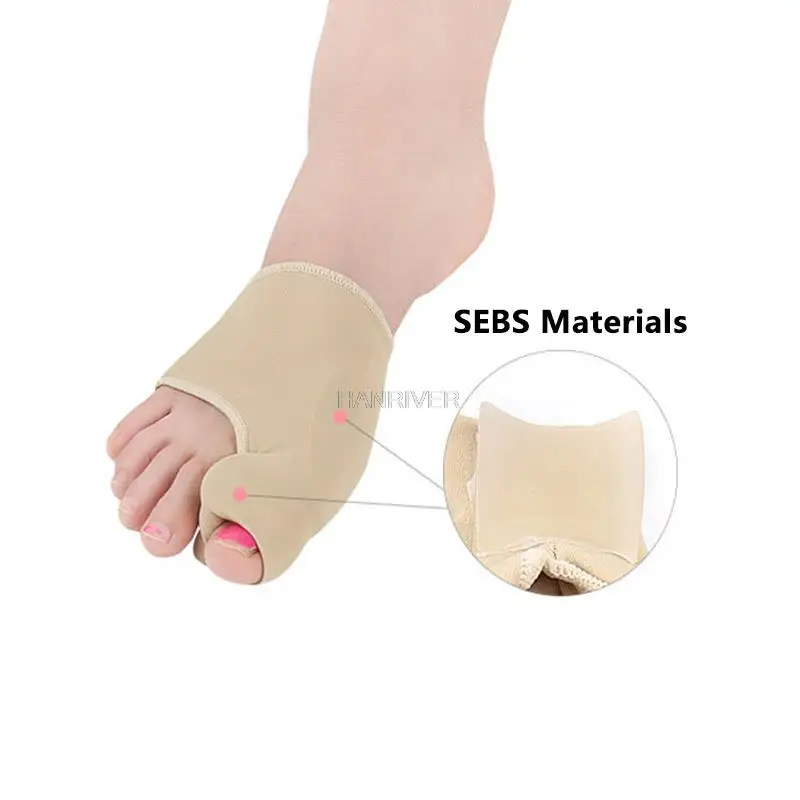 2Pcs Toe Separator Hallux Valgus Corrector Ballen Haluksy Vorfuß Pad Finger Separator Haarglätter Für Toe Bunion Corrector