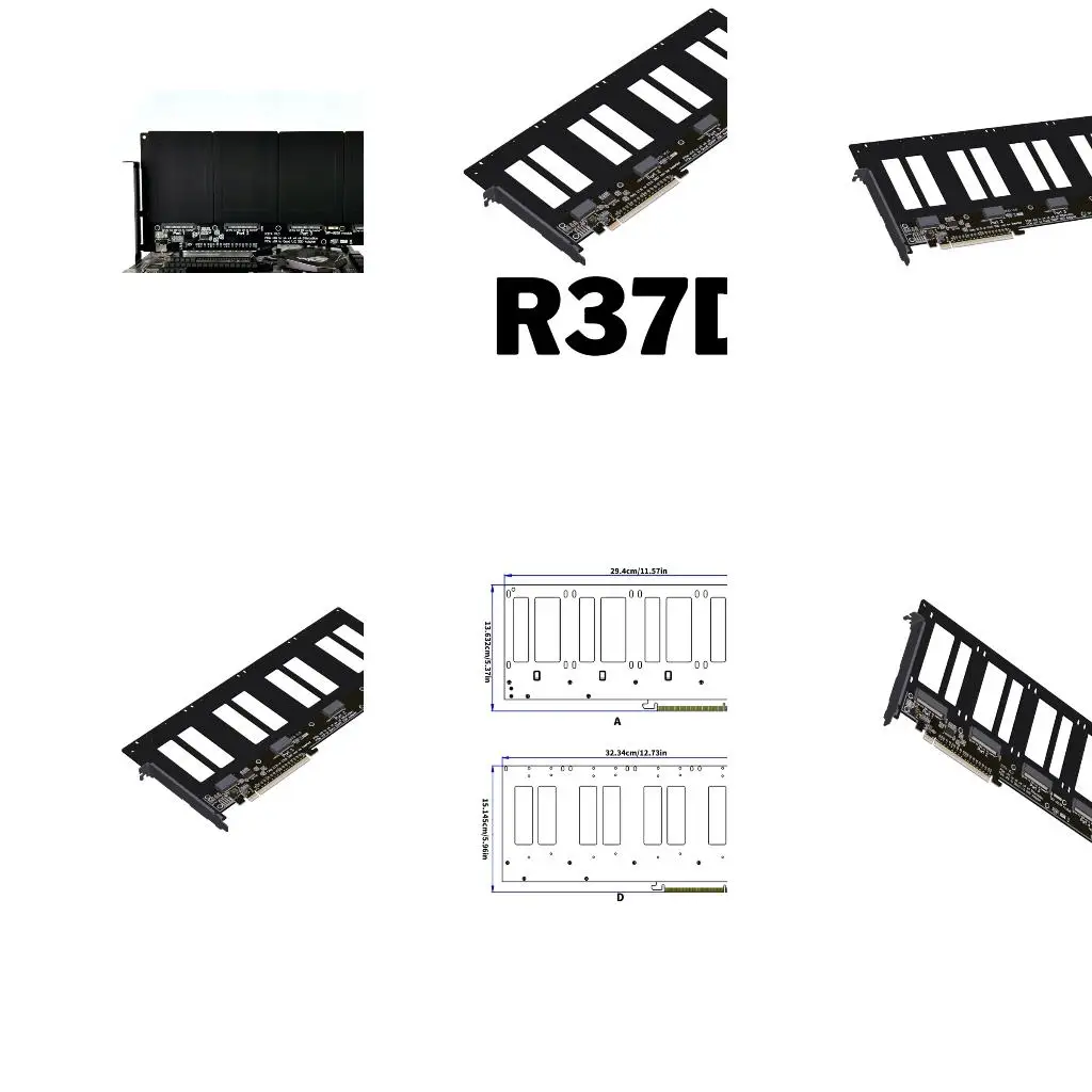  Pcie X16 To 4 Port Split Expansion Card Pcie X16 To Adapter Pcie X16 To Expansion Card Data Transfer