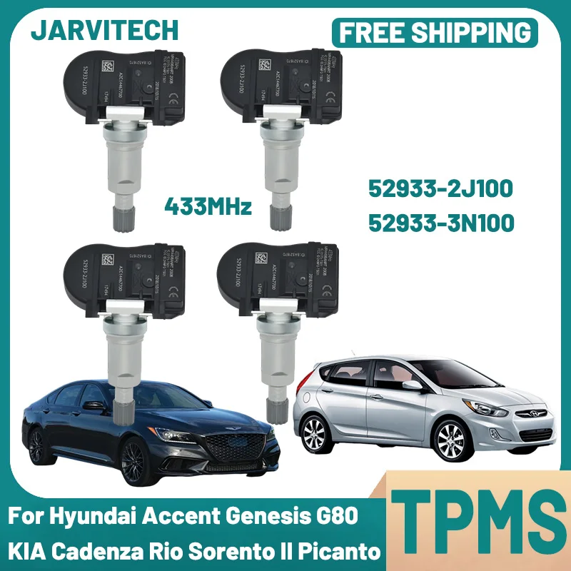 

Brand New TPMS Car Tire Pressure Sensor 52933-2J100 For Hyundai Accent i30 Genesis G80 Kia Ceed Rio Sorento Picanto 52933-3N100