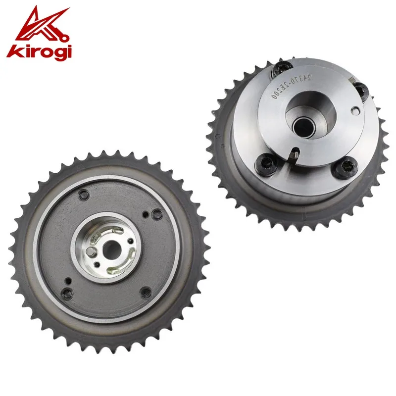 

2pcs Exhaust & Intake Camshaft Adjuster CVVT Gear Set for 14-16 Elantra GT Sonata Tucson 2.0L Soul Forte 24350-2E201 24370-2E200