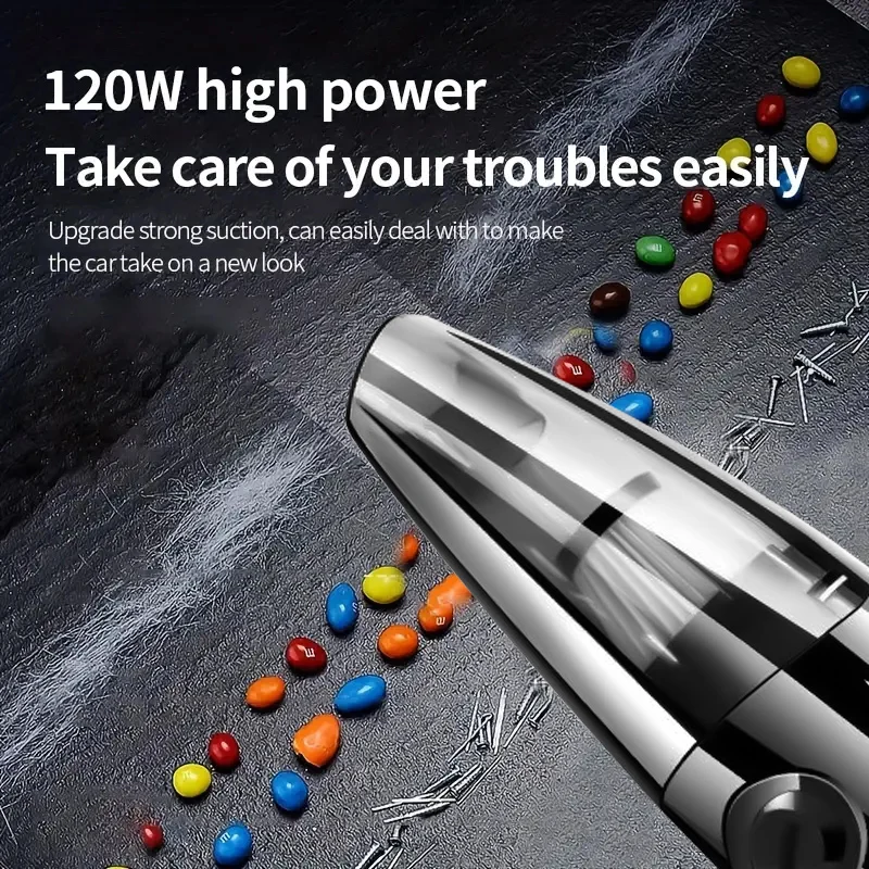 Portable wireless vacuum cleaner, multi-function car and home dual-use, USB charging, long battery life - Image 3