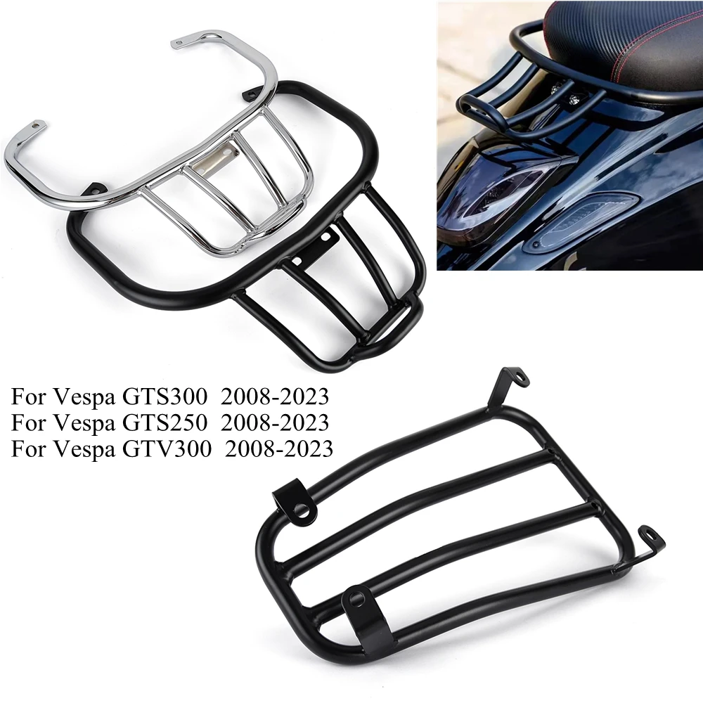 Motorcycle Luggage Rack For Vespa GTS300 GTS250 GTV300 GTV GTS 300 250 2008-23 Front Rear Bracket Rear Luggage Bag Carrier Rack